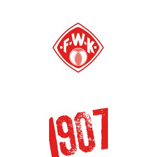 Hissfahne Logo/1907 wei, 150 x 400 cm