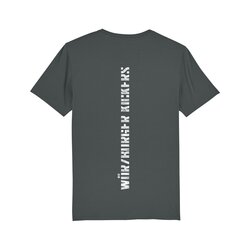 T-Shirt  Rckenprint anthrazit L