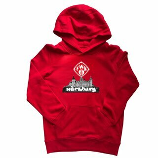 Hoodie Festung rot 152/158