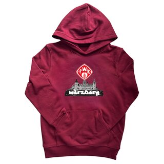 Hoodie Festung bordeaux