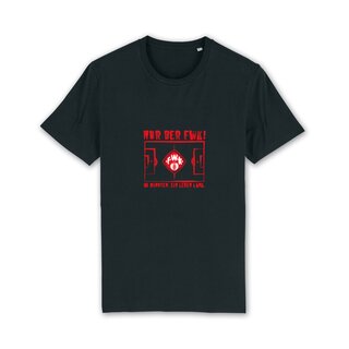 T-Shirt Spielfeld schwarz