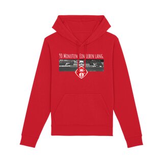Hoodie Haupttribüne rot 5XL