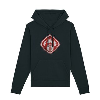 Hoodie schwarz Logo rot 5XL