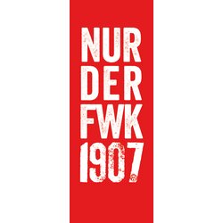 Hissfahne nur der FWK rot, 150 x 400 cm
