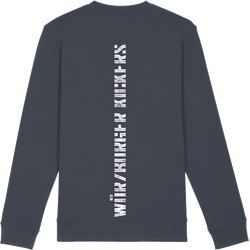 Sweater grau mit Rckenprint XL
