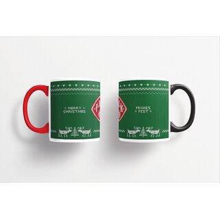 Weihnachtstasse schwarz