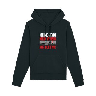 Hoodie Meine Stadt - mein Verein schwarz M