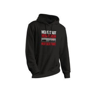 Hoodie Meine Stadt - mein Verein schwarz M