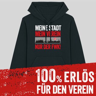 Hoodie Meine Stadt - mein Verein schwarz M