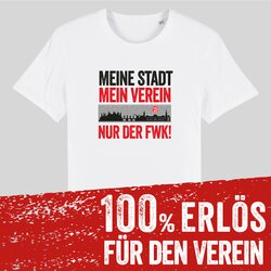 T-Shirt  Meine Stadt - mein Verein wei