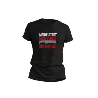 T-Shirt  Meine Stadt - mein Verein schwarz