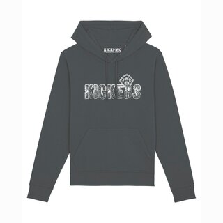 Hoodie Kickers/Logo anthrazit  M