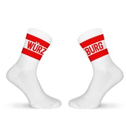 Socken Wrzburg rot
