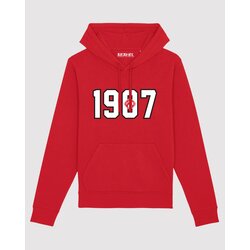 Hoodie 1907 rot XXS (152)