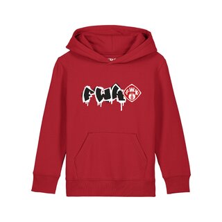 Hoodie Graffiti rot 110/116