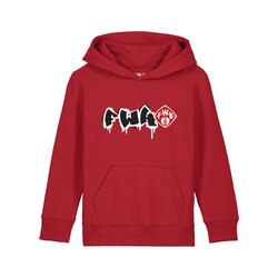 Hoodie Graffiti rot 152/158