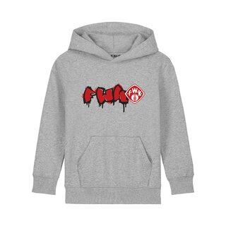 Hoodie Graffiti grau