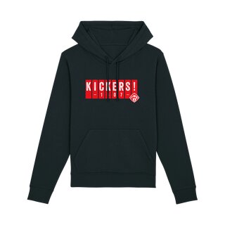 Hoodie schwarz Balken XL