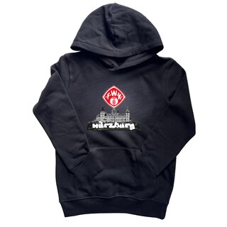 Hoodie Festung schwarz 122/128