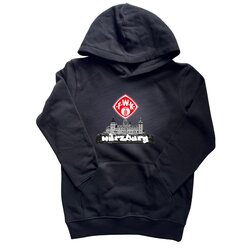 Hoodie Festung schwarz 122/128