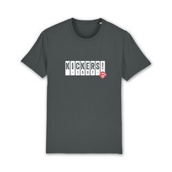 T-Shirt Balken anthrazit L