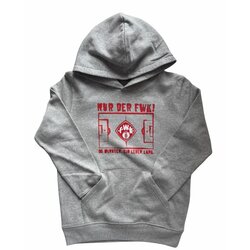 Hoodie Spielfeld grau 110/116