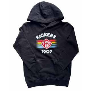 Hoodie Kickers Streifen schwarz 110/116
