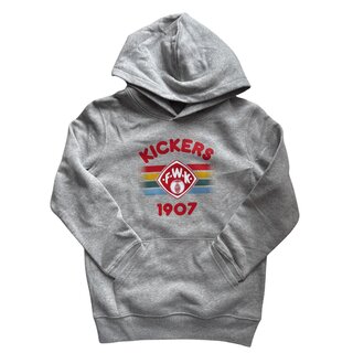 Hoodie Kickers Streifen grau