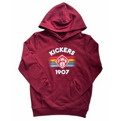 Hoodie Kickers Streifen bordeaux 122/128